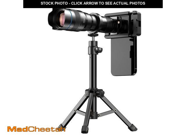 Lot 74-11546428 - APEXEL High Power 36X HD Telephoto Lens, Telephoto Mobile Cell Phone Lens with Tripod for iPhone 16/...