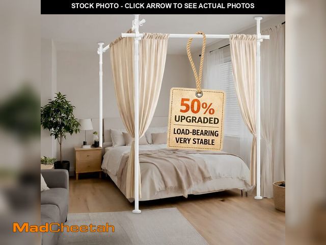 Lot 74-14056500 - AJAZZ Room Divider No Drilling Curtain Rod Wall Divider for Room Separation,(H) 43-120Ãâ(W) 72-20...