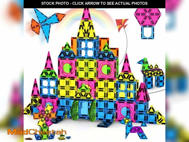 Lot 74-14064173 - Ronqs 250 PCS 3D STEM Educational Magnetic Tiles for Kids Magnetic Blocks for Kids Magnetic Building...