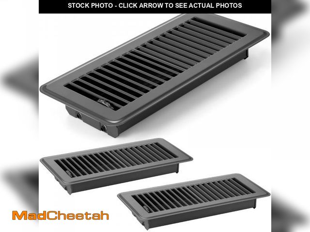 Lot 74-12047180 - 4 x 10'' Floor Vent Covers Heavy Duty Floor Register Metal Heat Vent Covers with Rust Proof Finish f...