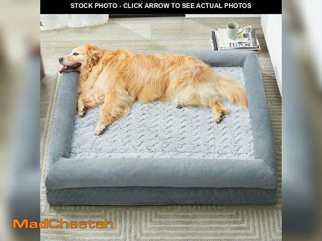Lot 74-13836626 - WNPETHOME XL Extra Large Dog Bed, Washable Dog Couch with Removable Waterproof Cover, Orthopedic Lar...