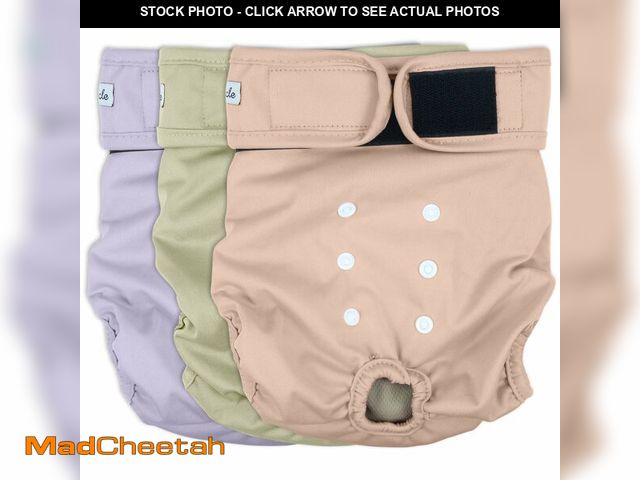 Lot 74-13960952 - Grecle Washable Female Dog Diapers - Premium Reusable Diapers for Doggie in Heat - Highly Absorbent ...