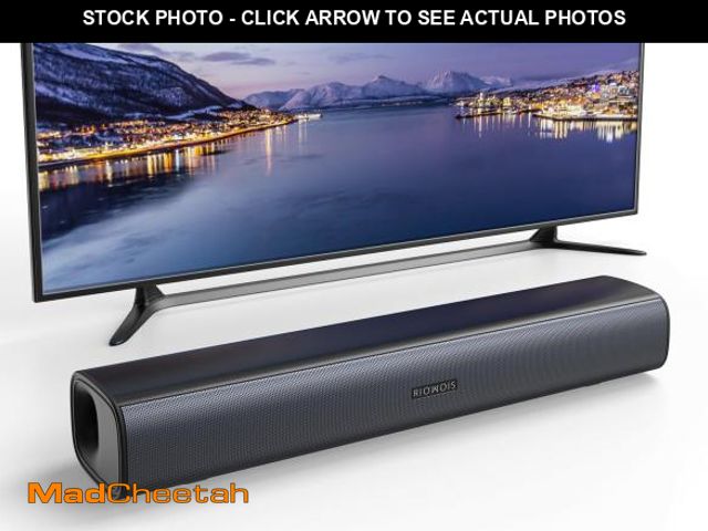 Lot 74-12051879 - RIOWOIS Sound Bar for Smart TV, Soundbar TV Speakers with Customized Bass Reflector, Compact Design ...