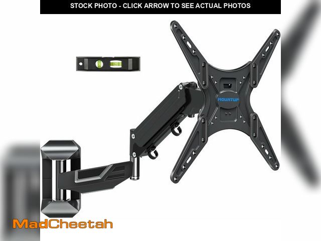 Lot 74-13546239 - MOUNTUP Height Adjustable TV Wall Mount for 26-55 Inch TVs, Gas Spring Full Motion Articulating TV B...