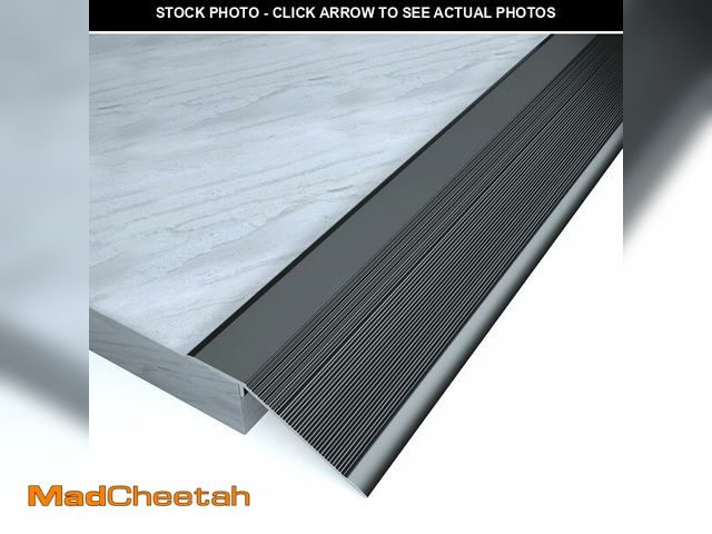 Lot 74-14601904 - NeatiEase Threshold Ramps for Doorways, 48" Metal Floor Transition Strip Replacement, Aluminum Floor...