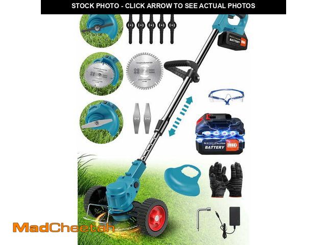 Lot 74-14307744 - (MISSING BLADES) TNTANTS Weed Wacker Cordless, 3-in-1 Lightweight Electric String Trimmer with 3 Typ...