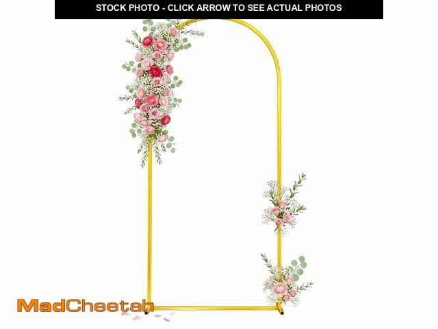 Lot 74-14385946 - Toolterritary 6.6 FT Wedding Arch Backdrop Stand, Stable Heavy Duty Metal Wedding Arch Frame for Cer...