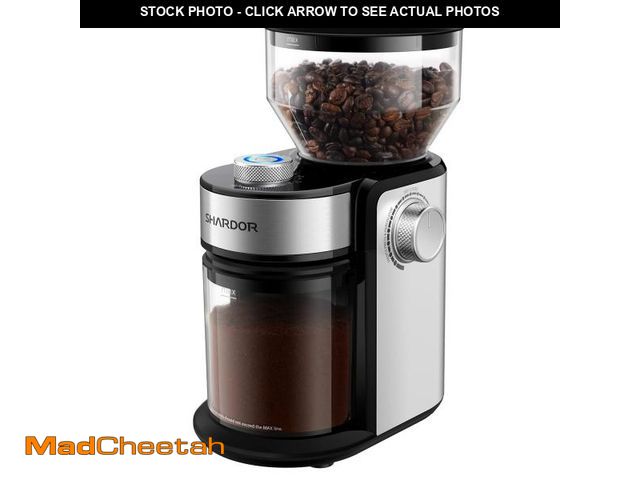 Lot 74-12052114 - SHARDOR Burr Coffee Bean Grinder Electric, Adjustable Burr Mill with 16 Precise Grind Setting for 2-...