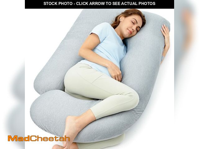 Lot 74-14383154 - Momcozy Pregnancy Pillows with Cooling Cover, U-Shaped Full Body Maternity Pillow for Side Sleepers ...