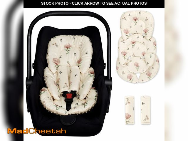 Lot 74-14060628 - Infant Car Seat Insert with 2 Strap Pads, Super Soft Carseat Head and Body Support for Baby Boys and...