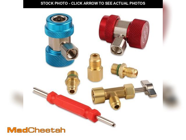 Lot 74-13993010 - Lichamp A/C R134A Adapters with Puncture 134A Can Tap, AC 134 Quick Coupler Hose Connector Fitting K...