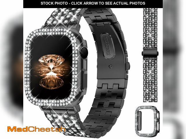 Lot 74-14335813 - JR.DM Diamond Bands with Bling Case Women Compatible with Apple Watch 41mm Dressy Luxury Rhinestone ...