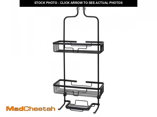 Lot 74-12087321 - Zenna Home NeverRust Large Aluminum Hanging Over-the-Shower Caddy in Matte Black - UNUSED