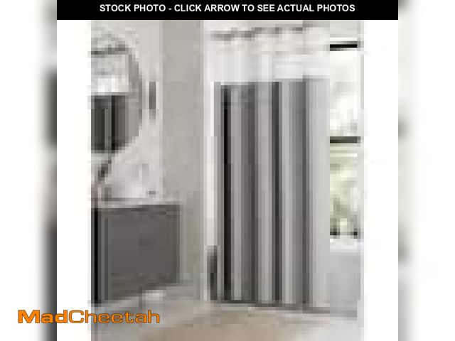 Lot 74-12087317 - Zenna Home InstaCurtain 71 in. W x 74 in. L Fabric Shower Curtain and Waterproof Liner, All-in-One S...