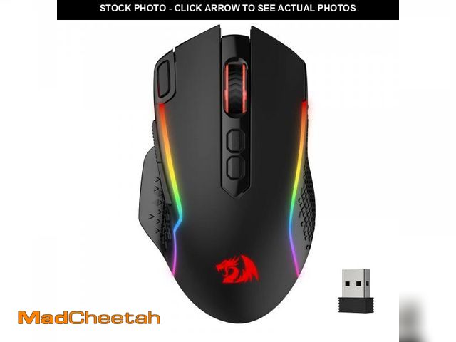 Lot 74-11555868 - Redragon M810 Pro Wireless Gaming Mouse, 10000 DPI Wired/Wireless Gamer Mouse w/Rapid Fire Key, 8 Ma...