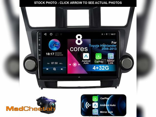 Lot 74-10524998 - Car Stereo for Toyota Highlander 2008-2013 8 Core 4+32G Android 12 with Wire - UNUSED