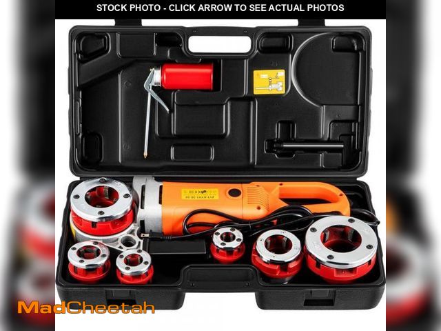 Lot 74-12365534 - SKYSHALO Electric Pipe Threader 2300W Pipe Threading Machine with 6 Dies 1/2 in.-2 in. 110V Hand-hel...