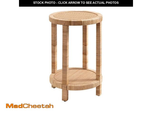 Lot 74-12534113 - Kate and Laurel Rafina 16 in. Natural Round MDF End Table - UNUSED