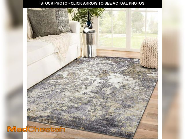Lot 74-14070961 - Luxe Weavers Modern Abstract Area Rug - Gray 4x5 - UNUSED