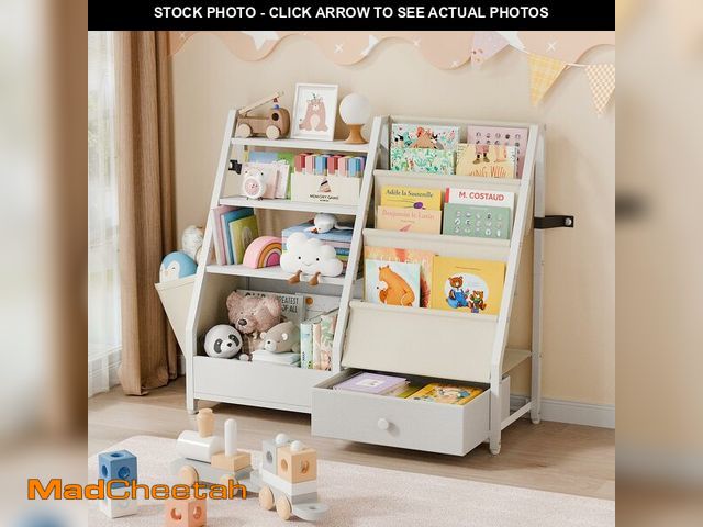 Lot 74-14148223 - HAVLOTII Kids Bookshelf and Toy Storage - Book Shelf for Kids Rooms, Toddler Bookshelf Baby Bookcase...