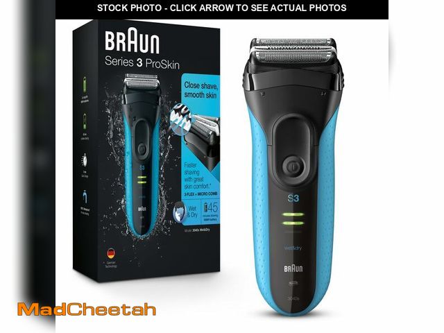 Lot 74-14265389 - Braun Electric Series 3 Razor with Precision Trimmer, Rechargeable, Wet &amp; Dry Foil Shaver for Me...