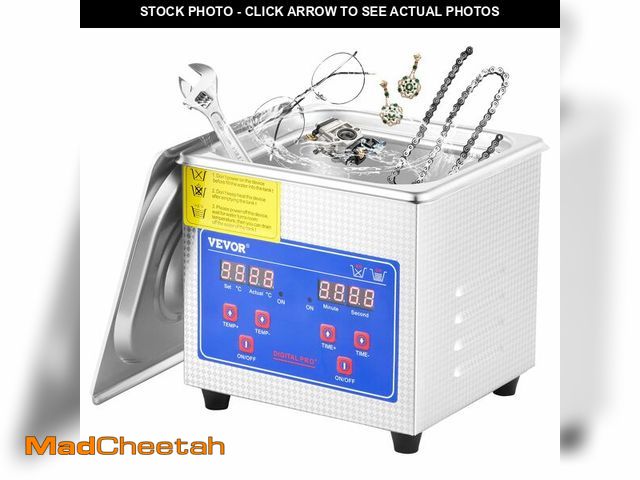 Lot 74-13786154 - VEVOR 1.3L Professional Ultrasonic Industrial Cleaner with Digital Timer 40kHz Excellent Ultrasonic ...