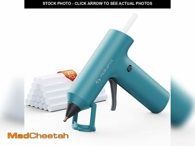 Lot 74-14153783 - Tilswall Cordless Hot Glue Gun, Fast Preheating, Glue Gun and Sticks Set with 2Ah USB-C Rechargeable...
