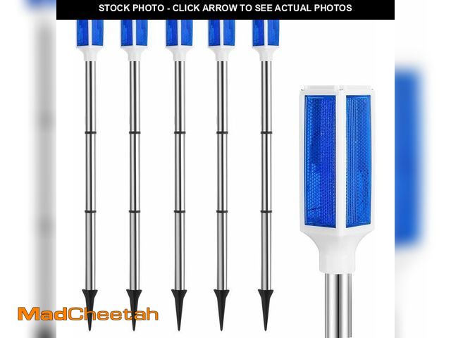 Lot 74-13626389 - Joyibay 5 PCS Solar Powered Driveway Markers, Solar Warming Landscape Lights, Solar Outdoor Driveway...