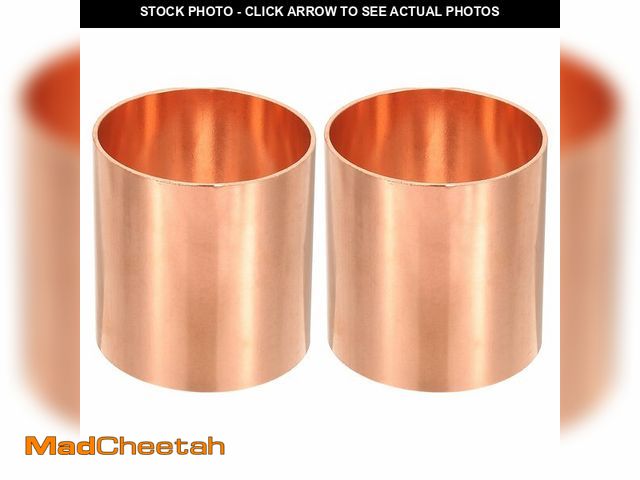 Lot 74-14300741 - PATIKIL 3" Copper Coupling Fittings with Sweat Ends, 2 Pcs Straight Copper Pipe Fitting Coupler with...