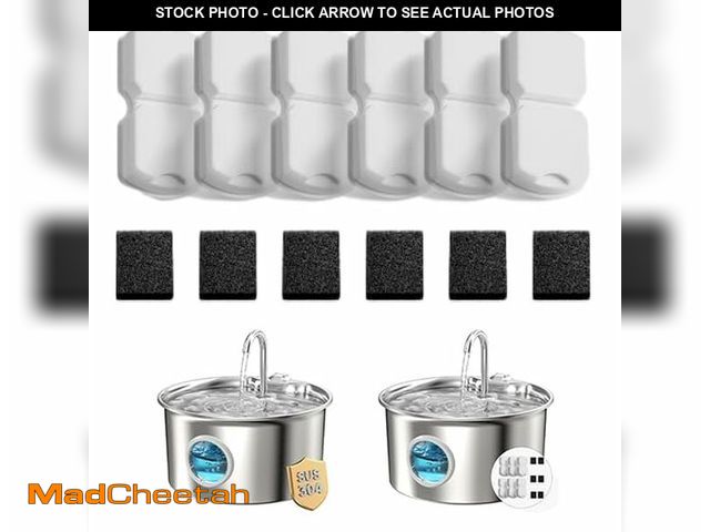 Lot 74-14206300 - ATMZIQXR Cat Water Fountain Filters: 12 Cat Fountain Filter Replacement - 3 Months Set of Replacemen...