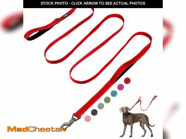 Lot 74-14380382 - Fida 10ft Heavy Duty Dog Leash with 2 Comfortable Padded Handles, Traffic Handle &amp; Advanced Easy...