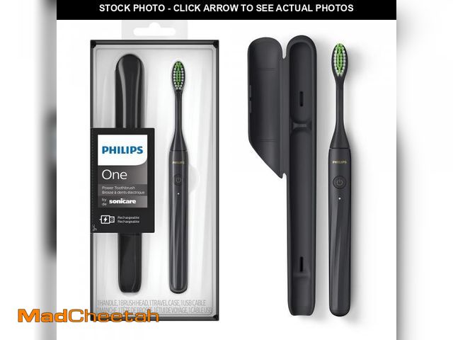 Lot 74-11555213 - Philips Sonicare One by Sonicare Rechargeable Toothbrush, Shadow, HY1200/26 - USED