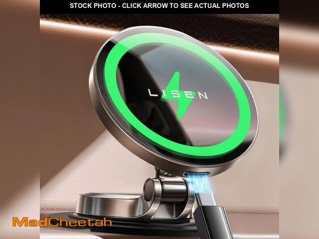 Lot 74-12117457 - LISEN for Magsafe Car Mount Charger, 15W Fast Charging Ultra Magnetic Car Phone Holder [Mini &amp; M...