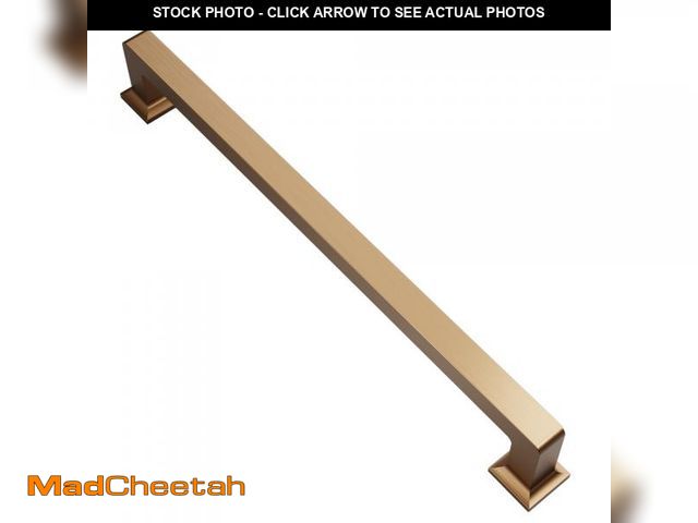 Lot 74-11546176 - Alzassbg 10 Pack Champagne Bronze Cabinet Pulls, 7-1/2 Inch(192mm) Hole Centers Cabinet Handles Squa...