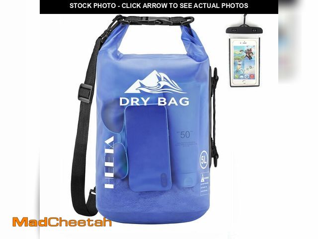 Lot 74-14209476 - HEETA Dry Bag Waterproof for Women Men, Roll Top Lightweight Dry Storage Bag Backpack with Phone Cas...