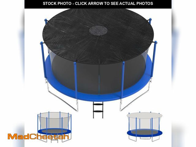 Lot 74-14268022 - Heavy Duty Trampoline Shade Cover, Universal for 6/8 Poles, 14ft Tear Resistant Trampoline Cover Tar...