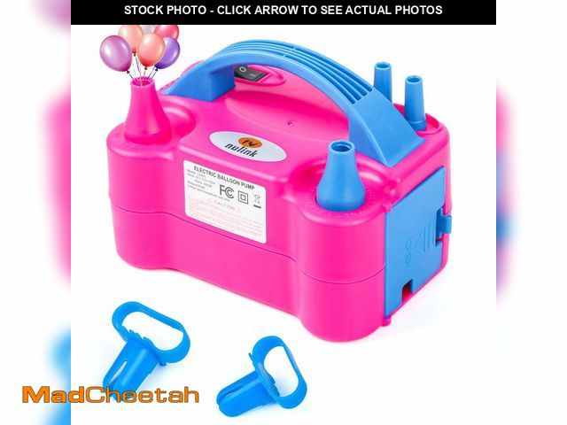 Lot 74-14151065 - NuLink Electric Portable Dual Nozzle Balloon Blower Pump Inflation for Decoration, Party, Sport [110...