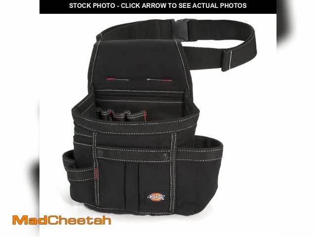 Lot 74-14082165 - Dickies 8-Pocket Tool Belt/Utility Pouch, Adjustable 2-Inch Belt, Durable Canvas Construction, Punct...