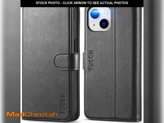 Lot 74-14273381 - TUCCH Case Wallet for iPhone 14, [RFID Blocking] 4 Card Holder Stand [Shockproof TPU Interior Shell]...