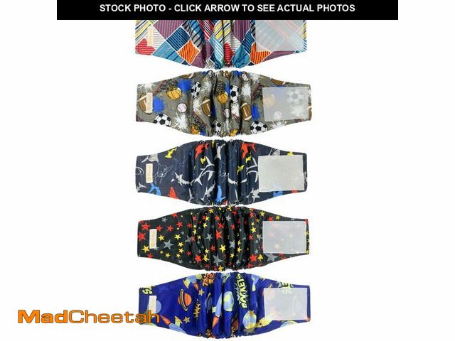 Lot 74-12698875 - BLIWINPT Reusable Dog Diapers Male High Absorbing Belly Band for Dogs Washable Male Dog Belly Band w...