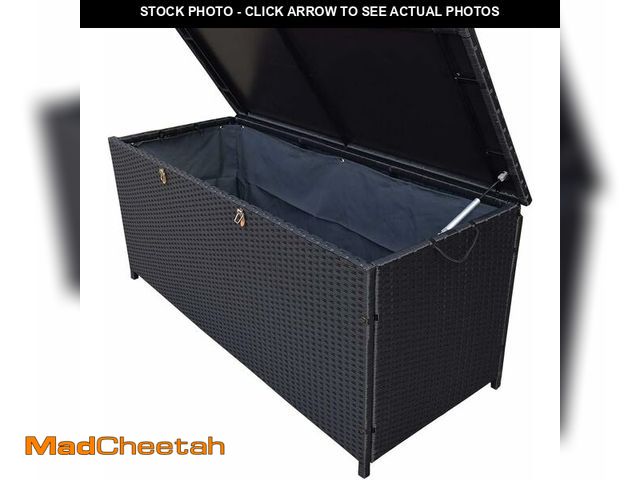 Lot 74-12633263 - (MISSING HARDWARE) Oakland Living Charcoal Black Indoor and Outdoor Balcony Patio Deck Porch Pool 11...