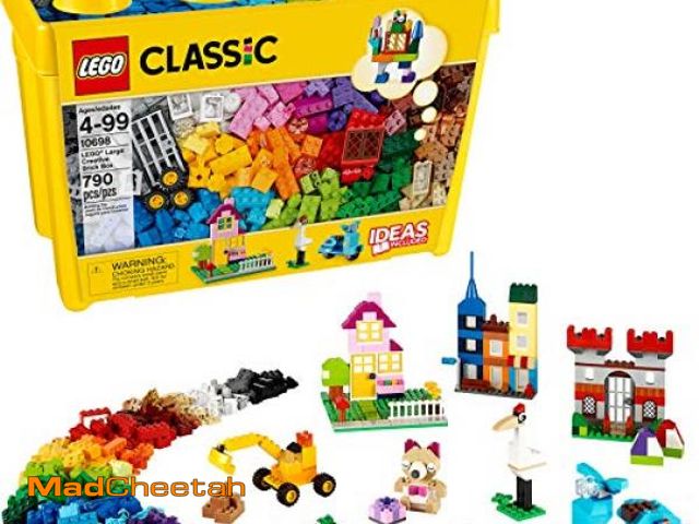Lot 74-12475661 - LEGO Classic Large Creative Brick Box 10698 Building Toy Set, Toy Storage Solution for Home or Class...
