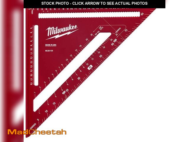 Lot 74-14254555 - Milwaukee 300mm x 1in Aluminum Rafter Square - UNUSED