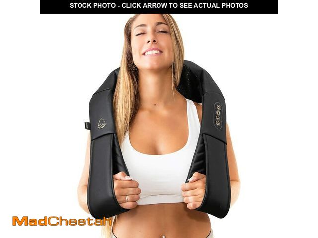 Lot 74-13950902 - InvoSpa Shiatsu Massager with Heat - Deep Tissue Kneading Pillow for Neck, Shoulders, and Back - Ele...