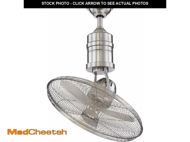 Lot 74-12573601 - Craftmade BW321BNK3 Bellows III Indoor/Outdoor Damp Locations 21" Heavy-duty Cage Ceiling Fan with I...