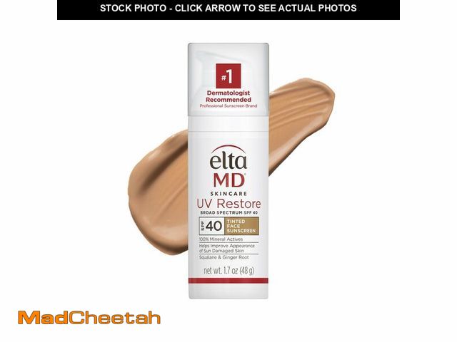 Lot 74-14146964 - EltaMD UV Restore Tinted Sunscreen for Face SPF 40, Tinted Mineral Sunscreen for Sun Damaged Skin Re...