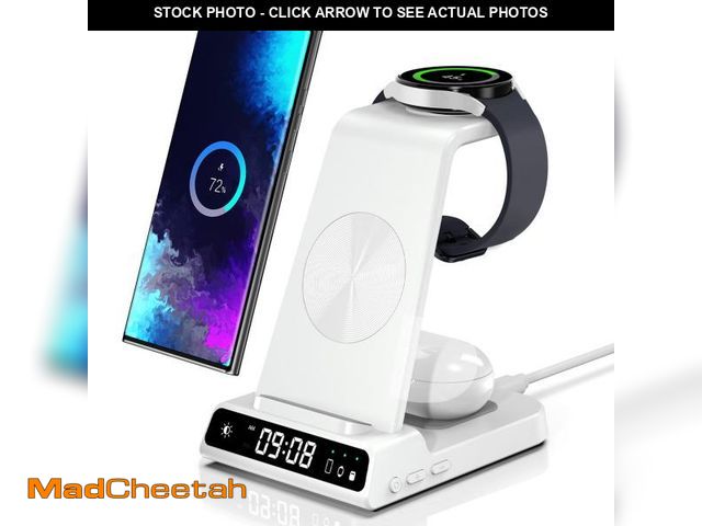 Lot 74-12315233 - Wireless Charger for Samsung, 3 in 1 Wireless Charging Station for Samsung Galaxy S25 Ultra/S24 Ultr...