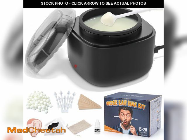 Lot 74-13947595 - AUZEAL Nose Wax Kit Men, Nose Ear Hair Waxing Kit with 100g Wax, 40 Sticks, Nose Ear Hair Removal Ki...