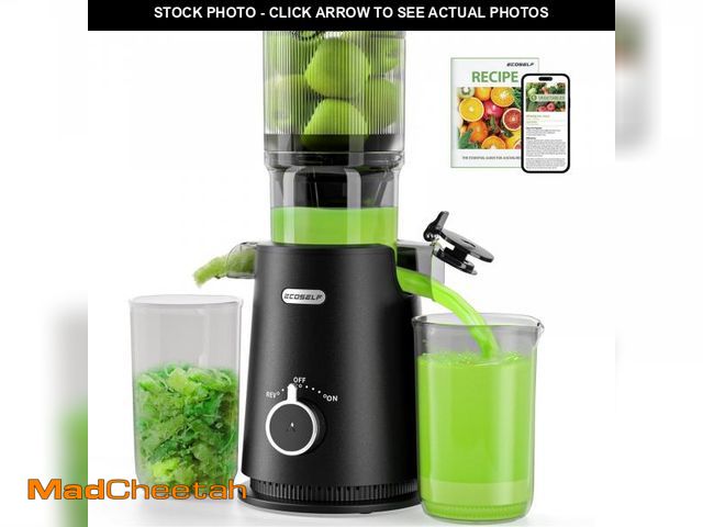 Lot 74-12048400 - Cold Press Juicer, ECOSELF 4.35" Large Feed Chute for Family Needs, Professional Juicer Machines For...