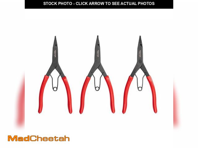 Lot 74-14385759 - TEKTON 9 Inch Lock Ring Pliers Set (3-Piece) | PRR90021 - UNUSED